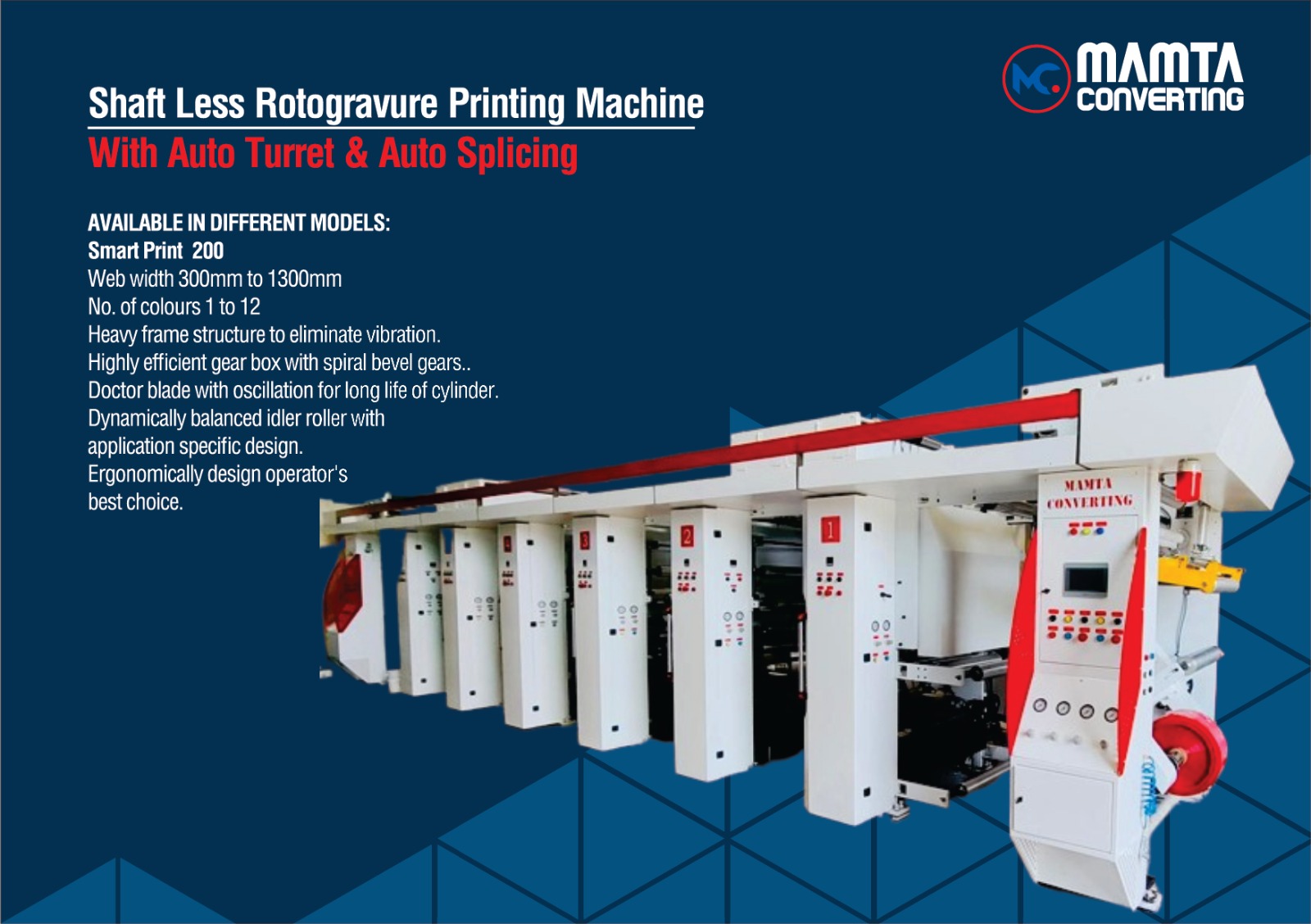 Shaft Less Rotogravure with Auto Turret